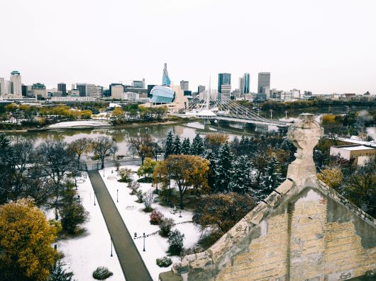 green trees near city buildings during daytime Winnipeg